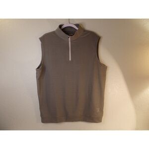 Peter Millar Crown Sport Golf Vest 1/4 Zipper Men’s Size L Color Gray